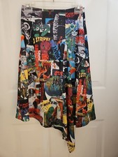 Womens Adidas Originals Allover Print Drape Skirt Sz XS