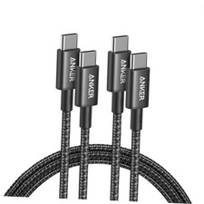 Anker USB C to USB C Cable, 2-Pack 6 FT 1.8 m Type C 100W Charger 6ft Black