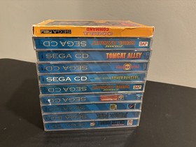 Sega CD Lot Of 12 (10 CIB In Cases) All Tested & Work Authentic Star Wars & More