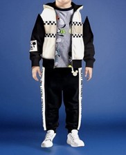 Disney 3 Piece Sweatsuit Set Mickey  Friends T Shirt Hoodie Jacket Pant NWT- 5T