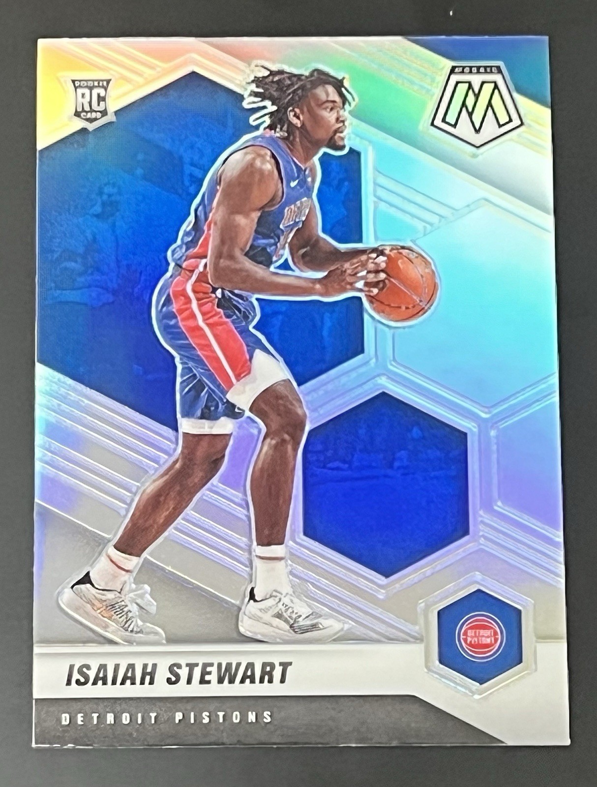 2020-21 Panini Mosaic Rookie Silver Prizm Isaiah Stewart #223 Rookie RC Pistons
