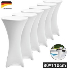 6x Stehtischhusse Stretch Stehtisch &Oslash; 80 cm Husse Tisch Hussen Bistrotisch