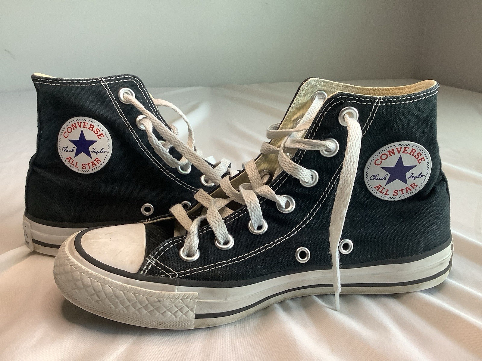 SAOLA Converse Chuck Taylor All Star nere bianche alte M 4 W 6 S1