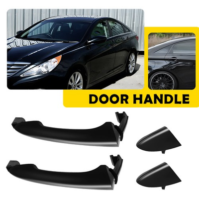 #ad Outside Handles PAIR Door Fit Hyundai Bar Sonata Rear LHamp;RH 2011 2015 Black $18.04