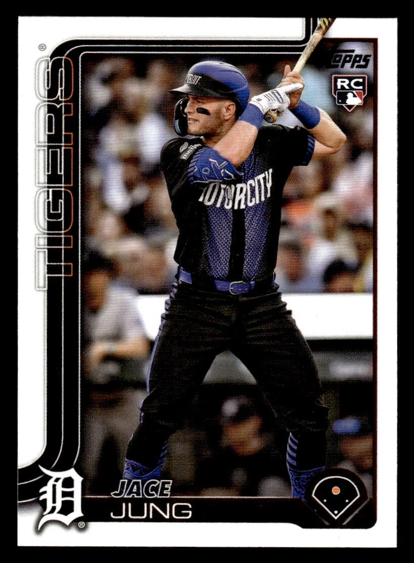 2025 Topps #80 Jace Jung Rookie Card Detroit Tigers