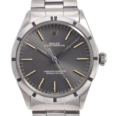 ROLEX Oyster perpetual 1007 Cal.1570 gray Dial Automatic Men's Watch P#145651