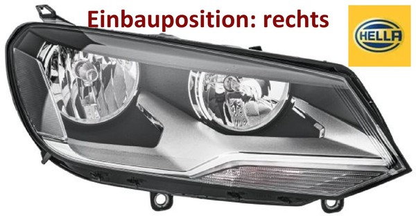 Hella 1EJ010328-221 Hauptscheinwerfer Rechts Scheinwerfer FüR VW-image