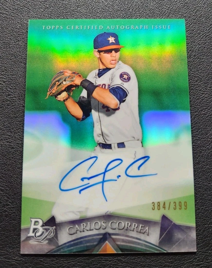 その他 CARLOS CORREA bowman refractor auto Bowman Carlos Correa Baseball Sports Trading Cards & Accessories