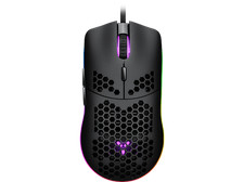 Ratón gaming - ISY IGM 4000 Ultralight RGB, Por cable, 7200 ppp, Scroll, Negro