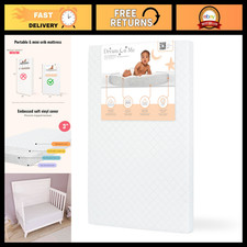 2-in-1 Mini Crib Mattress, Dual-Sided Infant  Toddler, Waterproof, GREENGUARD G