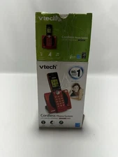 VTech CS6919-16 Cordless Phone DECT 6.0 Caller ID Red Handset Speakerphone