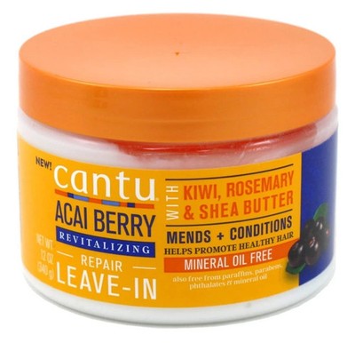 Cantu Acai Berry Leave-In Revitalisierende Reparaturcreme 12 oz/340g