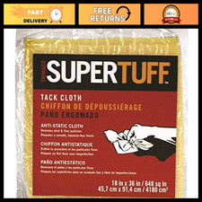 SuperTuff Tack Cloth 18" x 36" - Heavy Duty Dust Removal for Painting Finishin
