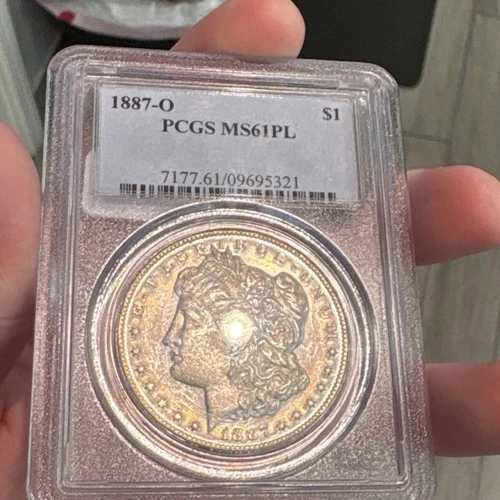 1887-O Morgan Dollar PCGS MS61PL Proof-Like  Silver Coin