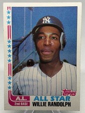 Willie Randolph - 1982 Topps All Star #548 New York Yankees