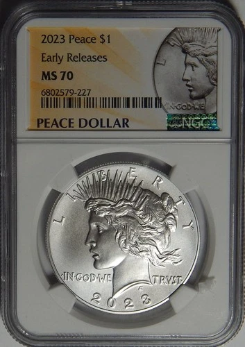 2023 NGC MS 70 EARLY RELEASE PEACE DOLLAR - WG18