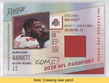 2018 Panini Prestige NFL Passport Memorabilia JT Barrett #PP-JB READ 0jp9