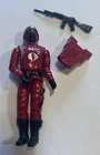 Vintage 1985 HASBRO GI Joe CRIMSON GUARD v1 Action figure COMPLETE Backpack Gun