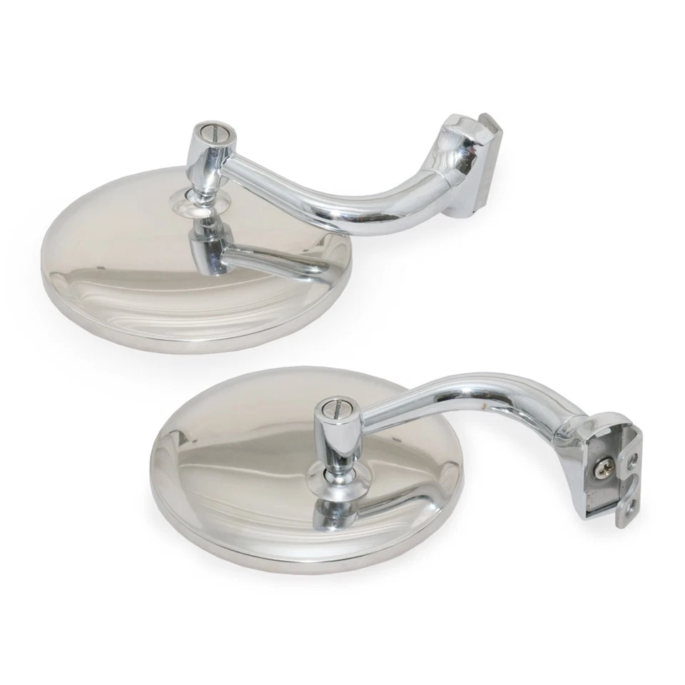 BUICK SUPER ROADMASTER CENTURY SERIES 60 SPECIAL Pair CHROME MIRROR CLAMP 2PCS. — 第 2/4 张图片
