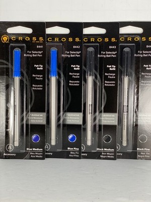 CROSS FELT TIP POROUS ROLLERBALL REFILLS #8422 8441 8442 8443 8444 8017