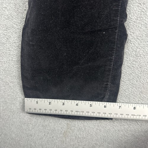 Vintage Calvin Klein Jeans Womens 6 Black Corduroy High Rise Straight Pants 90s - Picture 7 of 9
