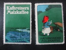 (14878) 2 x Reklamemarke - Kathreiners Malzkaffee