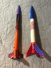 VINTAGE Model Rockets Lot of 2 USED Parts/Repair Rampage & NYPD