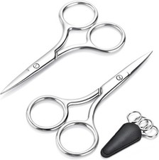 2-Pa Small Scissors, Profal Eyebrow Facial Hair Scissors -