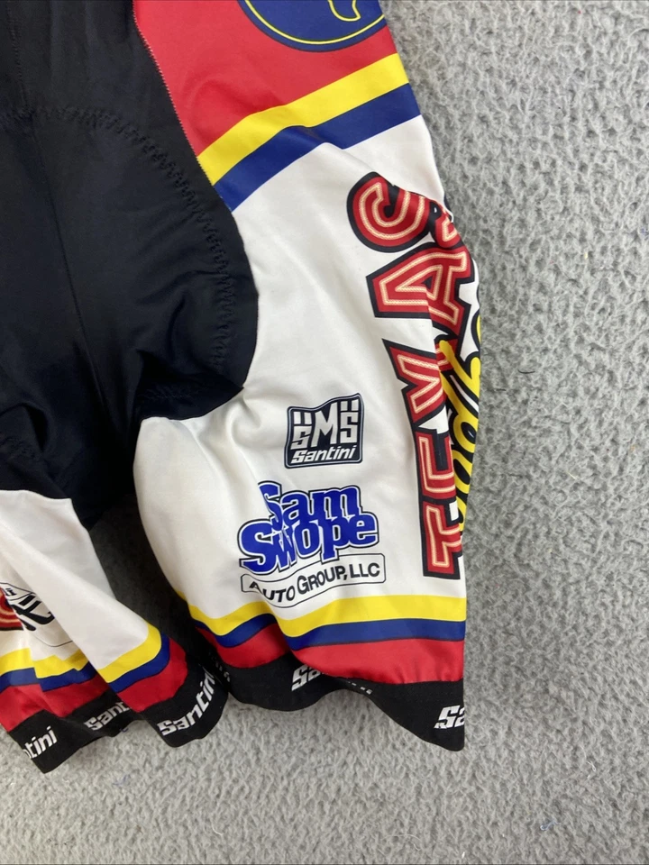 Шорты-комбинезон SMS Santini для велоспорта с подкладкой для взрослых S Texas Roadhouse белые - Изображение 3 из 4