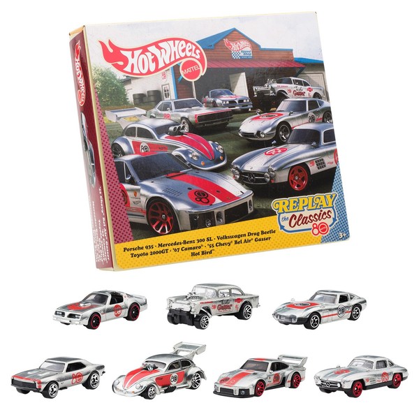 Hot Wheels Mattel 80Th Anniversary 7Er Set Modellautos Metall JHF01 1/64-image
