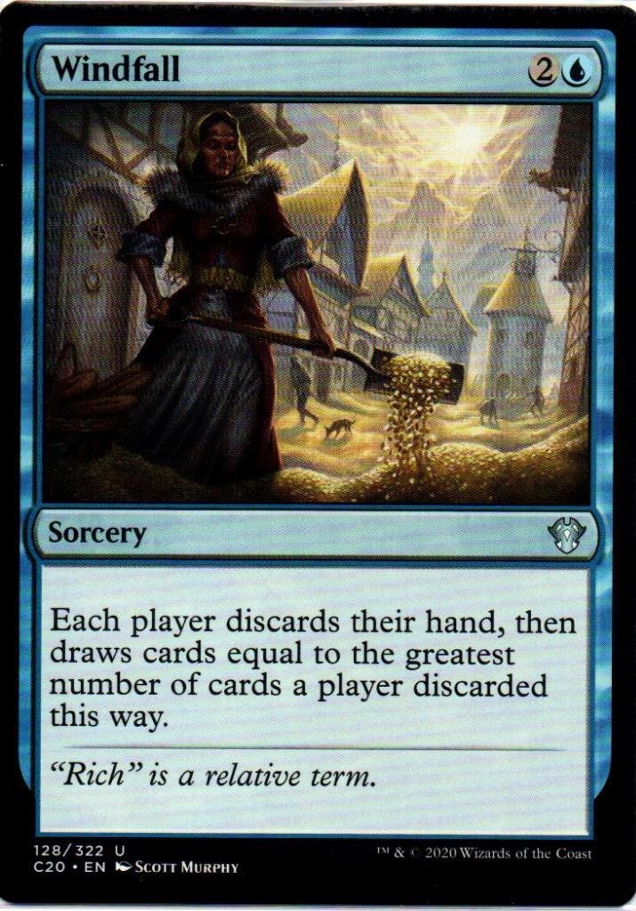 MTG: Commander 2020: Windfall: Lightly Played Condition