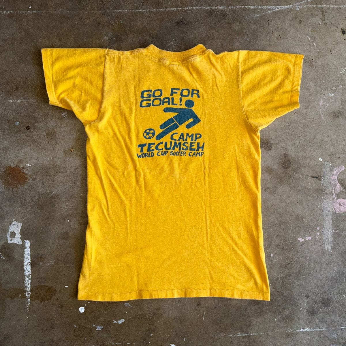 70s VINTAGE CAMP TECUMSEH YMCA INDIANA CAMPER T-SHIRT SZ S 80s