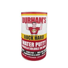 Durhams Rock Hard 4LB Natural Cream Rock Hard Water Putty 64 oz. (Pack of 6)