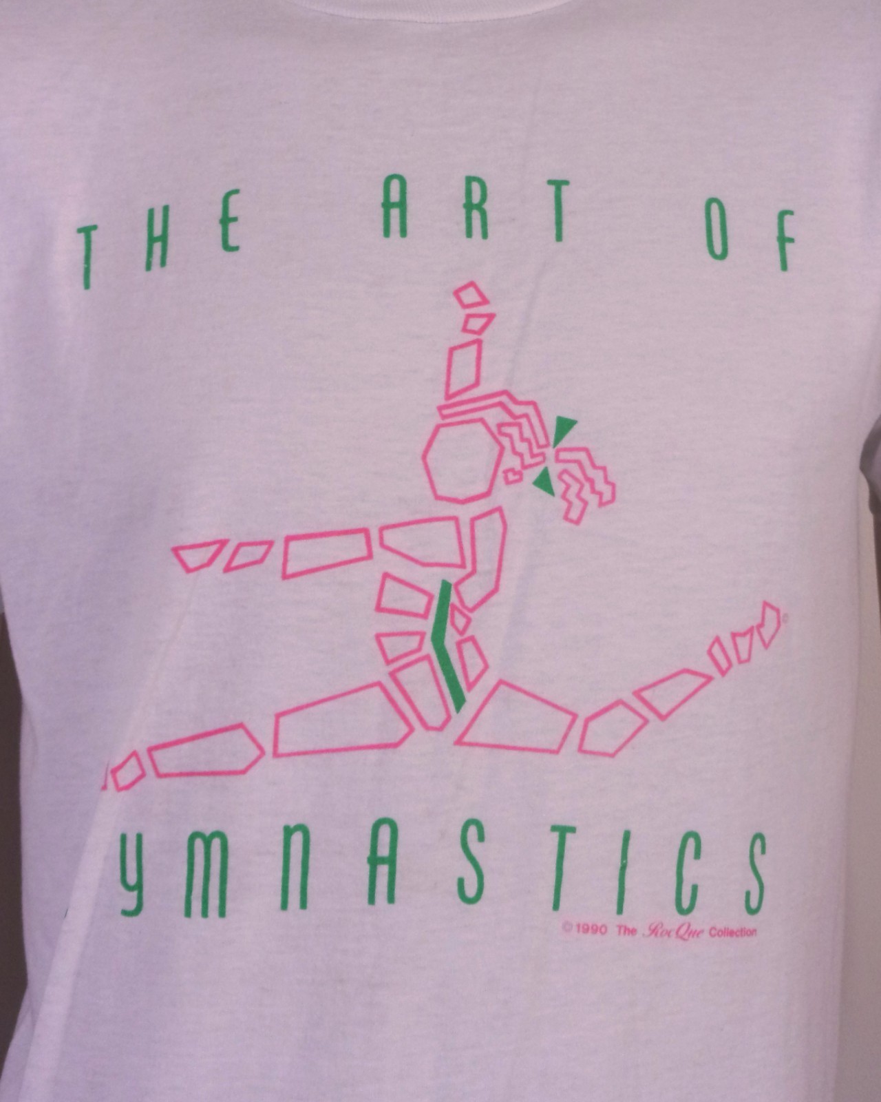 vintage 80s 90s single stitch 1990 The Art of Gymnastics T-Shirt soft thin SZ L