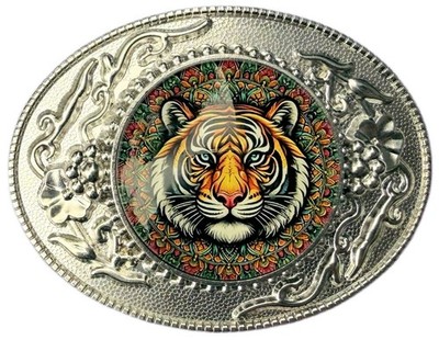Tiger Tier Wildtiere Gürtelschnalle in Geschenkbox