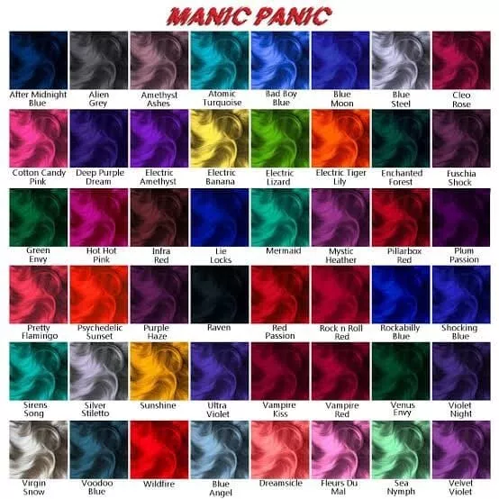 Manic Panic Vegan Semi Permanent Hair Dye Color Cream 118 mL 20