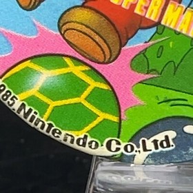 Mario Knock Menko Super Mario Bros Famicom Card Nintendo 1985 NES Japanese