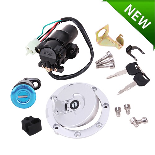 Complete Ignition Switch, Fuel Cap & Seat Lock Key Set For Honda CBR600RR (2003-2006) & Other Models