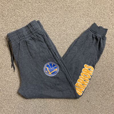 NBA Joggers Sweatpants Tracksuit Bottoms Track Pants Golden State Warriors  M UK