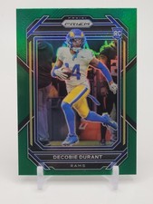 2022 Panini Prizm #347 Decobie Durant Green Prizm Rookie Rams