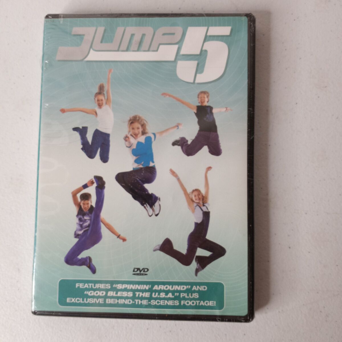 Jump 5 New Sealed DVD Features Music Videos Spinnin Around & God Bless The USA Jump 5 New Sealed DVD Features Music Videos Spinnin Around & God Bless The USA