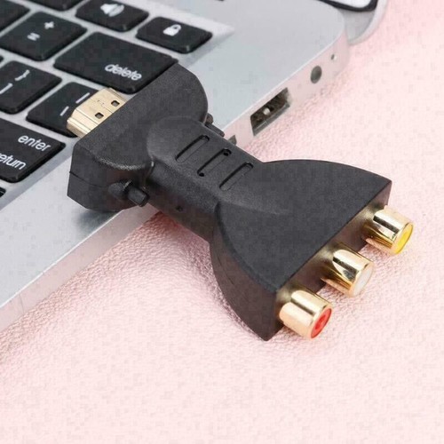 Adaptador convertidor de audio HDMI video AV compuesto para TV PC hembra macho a 3 RCA ∂ - Imagen 7 de 13