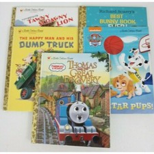 Lot Of 5 Little Golden Books Includes Tawny Scrawny Lion, Paw Patrol, Richard S