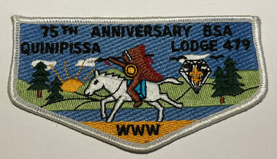 Boy Scout OA Lodge 479 Quinipissa 75th Anniversary  Flap XJ0