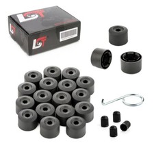 20x Ecrou de roue Caches Vis de blocage Kit noir 17 mm pour PEUGEOT