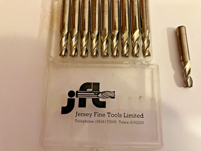 New Jersey Fine Tools HSS  End Mills.  1/4'' shank/ 7/32'' cut.  (1 box of 10 pcs.