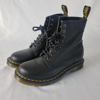 Martens Doc Women's Shriver Hi Leather Heeled Boots Black