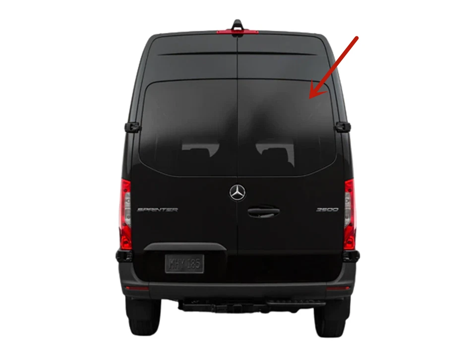 Fits 19-24 Mercedes Benz Sprinter Back Window Back Glass Passenger Right Side Foto 2 de 4