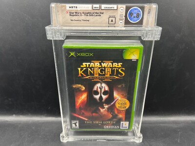 Star Wars Knights of the Old Republic II 2 Xbox WATA 9.8 A FACTORY SEALED VGA