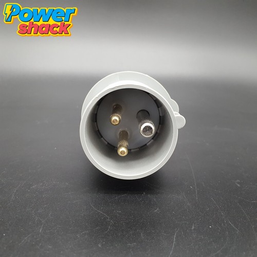 Palazzoli 16A 3 Pin (2P+E) MULTIMAX Straight Blue Plug - IP44 - 710126LW - Picture 4 of 8